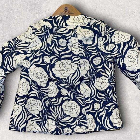 Janie and Jack Blue Floral Jacket Parisian Chic 2011 Line Girls Size 4-5T - Picture 3 of 8